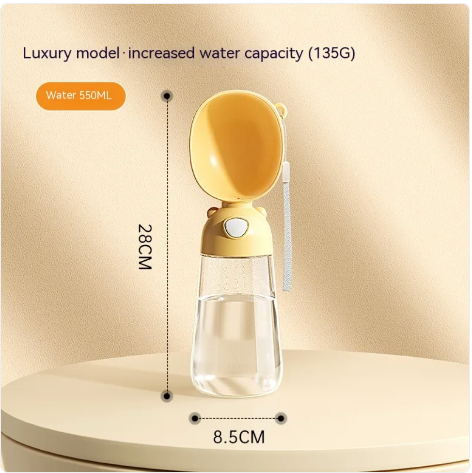 2-in-1 Portable Dog Water Bottle & Food Dispenser