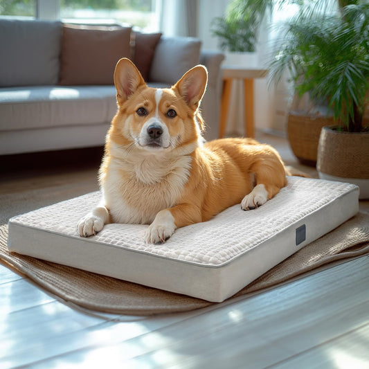 Luxury Orthopedic Dog Bed – Washable Memory Foam Pet Mattress